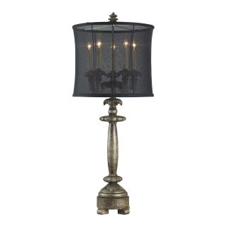 Dimond Lighting 5 light Dakes Dark Silver Table Lamp