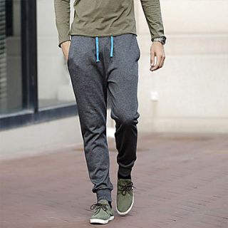 GBS Mens Fashion Korean Slim Fit Casual Pants(Dark Gray)