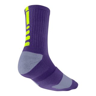Nike Basketball Elite Crew Socks, Purple, Mens