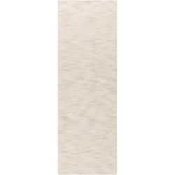 Hand crafted Solid White Casual Mystique Wool Rug (26 X 8)