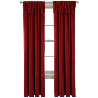 Queen Street Dillon Foldover Curtain Panel, Red