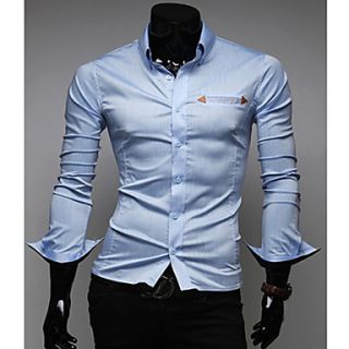 HKWB Casual Stripe Pocket Shirt(Light Blue)