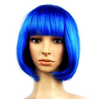 Masquerade Synthetic Wig Bob Haircut(Blue)