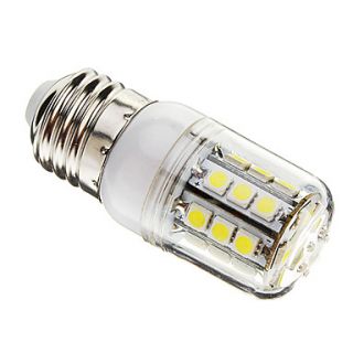 Dimmable E27 3W 27xSMD 5050 350LM 6000 6500K Cool White Light LED Corn Bulb(AC 110 130V)
