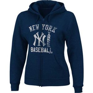New York Yankees Majestic MLB Womens Grandstand Hoodie