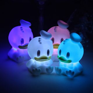 Lovable Vinyl Ducky LED Lamp   Set of 4 (Color Changing, Built in Botton Cell)