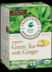 Organic Green Tea With Ginger