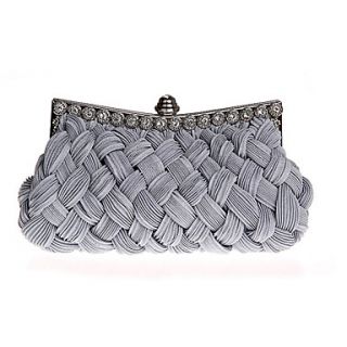 ONDY NewFold Knit Texture Diamond Evening Bag (Gray)