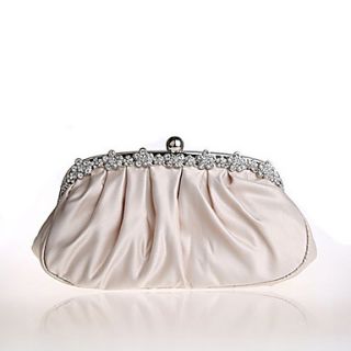 ONDY NewSimple Luxury Diamond Silk Evening Bag (Apricot)