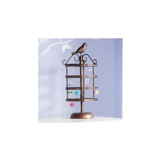 Jewelry Tree, Birdhouse, Bronze