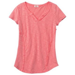 Mossimo Supply Co. Juniors Washed Tee   Bright Coral S(3 5)
