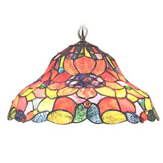 Tiffany Pendant Lights with 2 Lights in Floral Pattern Shade