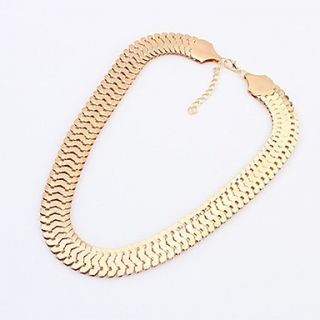 Shadela Thick Chain Gold Fashion Necklace CX125 1