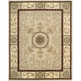 Nourison Hand tufted Versailles Palace Beige/red Rug (8 X 11)