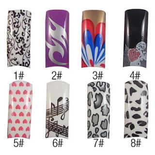 70 Pcs Full Cover Pretty French Acrylic Nails Tips 8 Colors Available