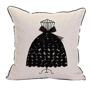 Fashional Dress Embroidery Decorative Pillow Cover