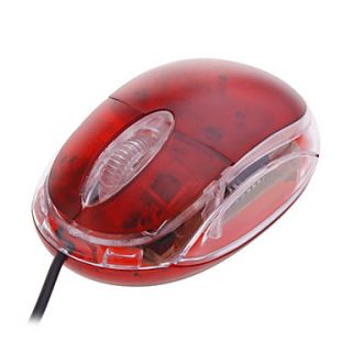 Mini USB Optical Mouse (Red)