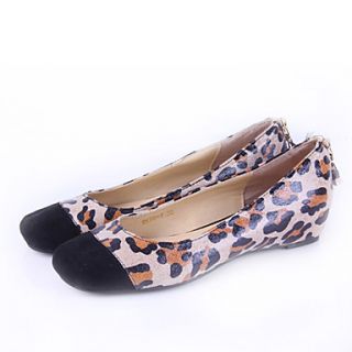 Womens Korean Trend Leopard Flat Shoes(Screen Color)