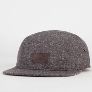 Davis Mens 5 Panel Hat Charcoal One Size For Men 216066110