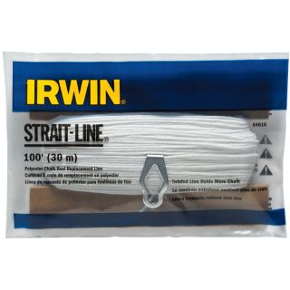 Irwin Strait line 100 foot Replacement Line (Twisted cottonType Chalk lineWeight 0.06 pounds)