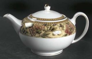 Wedgwood Floral Tapestry Teapot & Lid, Fine China Dinnerware   Multicolor Floral