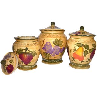 Tuscan Hand painted Canister Set