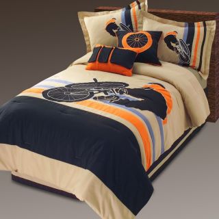 Hallmart Collectibles Afternoon Rider Comforter Set Multicolor   47765, Twin