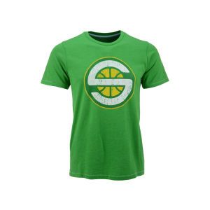 Seattle SuperSonics Industry Rag NBA Distressed Logo Contrast Stitch T Shirt