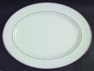 Waterford China Kilbarry Platinum 15 Oval Serving Platter, Fine China Dinnerwar