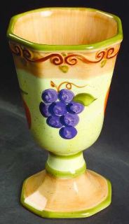 Tabletops Unlimited Medici  12 Ounce China Goblet, Fine China Dinnerware   Fruit