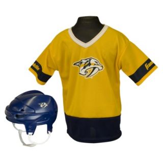 Franklin sports NHL Predators Kids Jersey/Helmet Set  OSFM ages 5 9