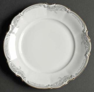 Hutschenreuther Lorelei/Loreley (Gold,Wht) #6255/7797 Luncheon Plate, Fine China