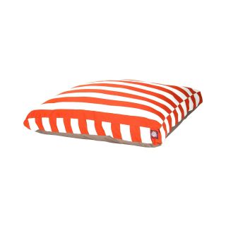 MAJESTIC PET Vertical Stripe Rectangular Bed, Orange