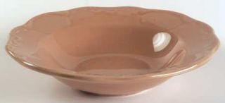 Casa Cristina Cafe Soup/Cereal Bowl, Fine China Dinnerware   All Brown,Embossed,
