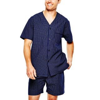 Stafford Essentials Pajama Set   Big and Tall, Blue, Mens