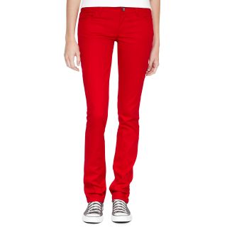 Dickies Stretch Twill Skinny Pants, Red, Womens