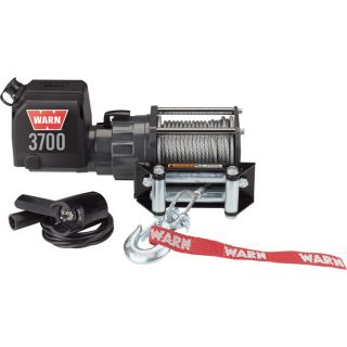 WARN Utility Winch   3700 Lb. Capacity, 12 Volt DC, Model Warn 3700 DC