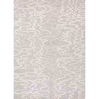 Hand tufted Contemporary Abstract Pattern Grey Rug (2 X 3)