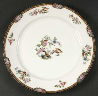 Noritake Pheasant 12 Chop Plate/Round Platter, Fine China Dinnerware   Black &