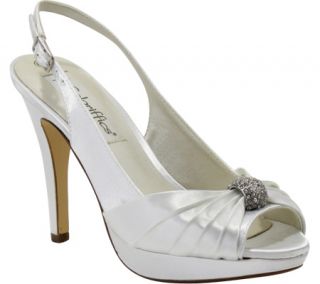 Womens Coloriffics Avalon   Dyeable White Satin Prom Shoes