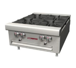 Southbend 36 in Countertop Hotplate w/ 6 Open Burners, Cast Iron Grates, NG