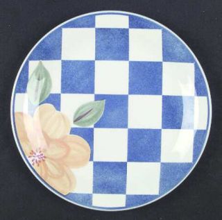 Johnson Brothers Hopscotch Blue Salad Plate, Fine China Dinnerware   Floral