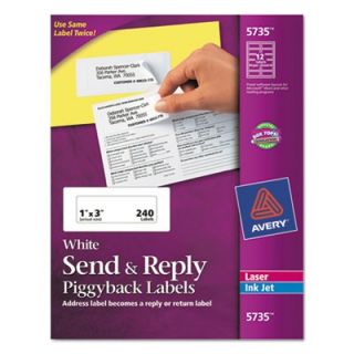 Avery Send & Reply Piggyback Inkjet/Laser Printer Labels