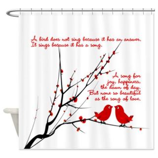  Birds song of love Shower Curtain  Use code FREECART at Checkout