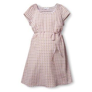 Liz Lange for Target Maternity Short Sleeve Smocked Dress   Pink XL