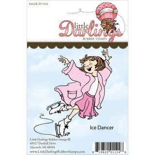 Little Darlings Unmounted Rubber Stamp ice Dancer