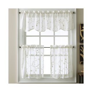 Eliminaire Naples Rod Pocket Window Tiers, Linen