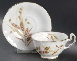 Northumbria Golden Horizon Footed Cup & Saucer Set, Fine China Dinnerware   Brow