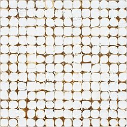 Somertile 16.5x16.5 in White Coconut Concave Wall Tile (pack Of 6)