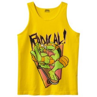 Mens Teenage Mutant Ninja Turtle Tank   Radical Yellow XL